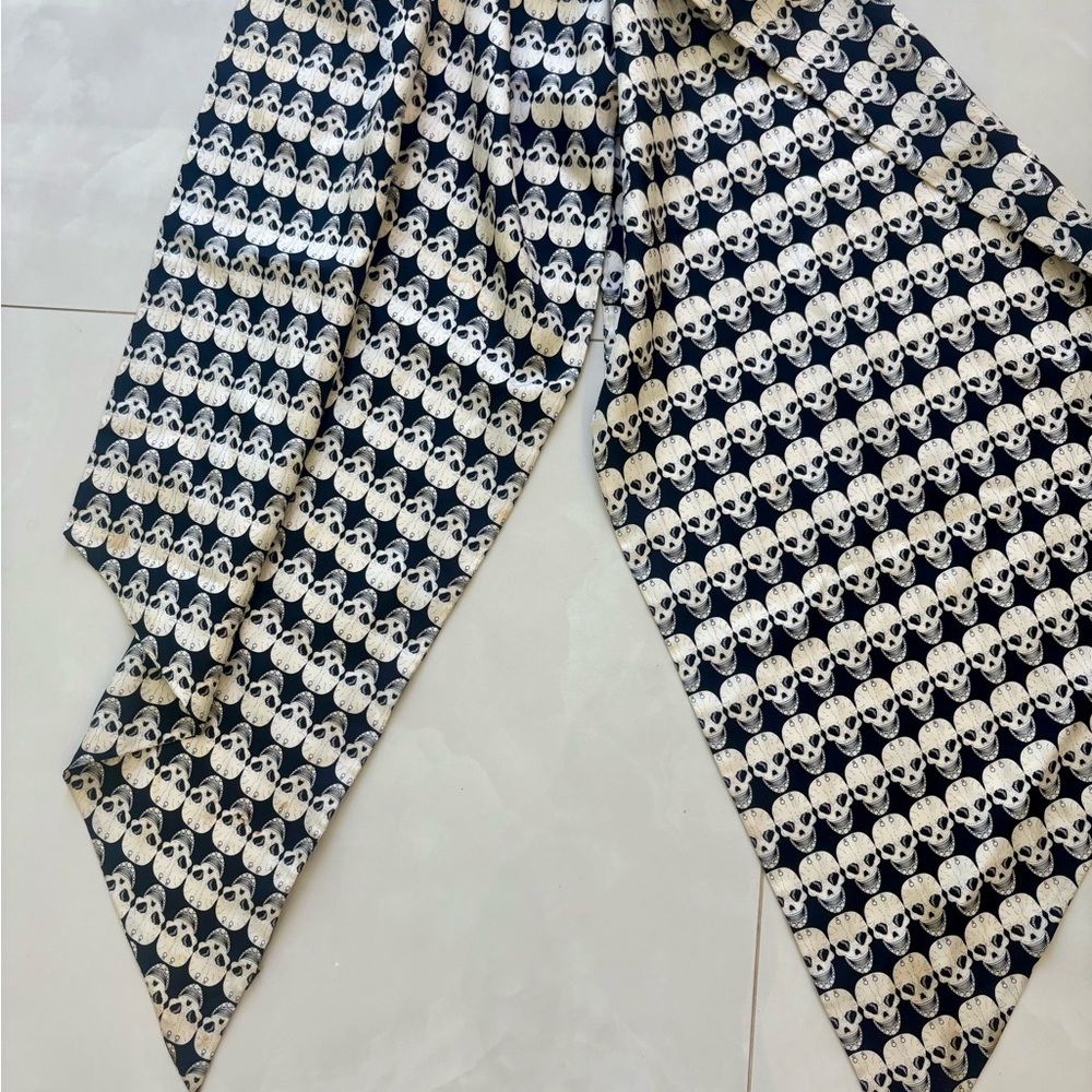 Thomas Wylde Skull Patterned Scarf - Picture 4 of 6